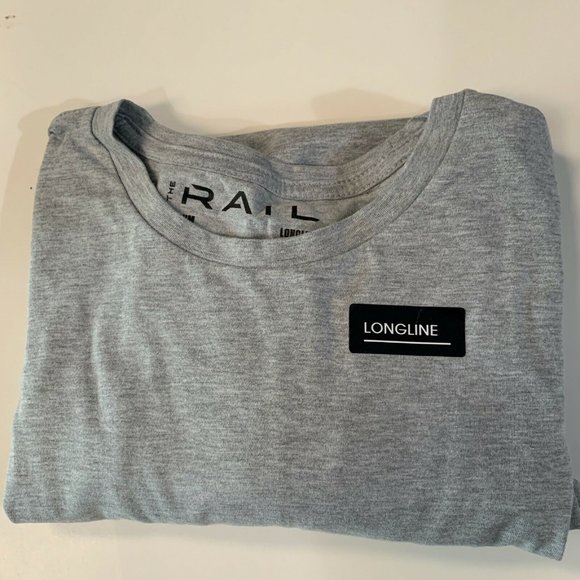 The Rail Longline Tee T-Shirt Men M Heather Gray - Picture 1 of 4